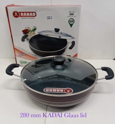 Kadai 280*3mm Glass lid