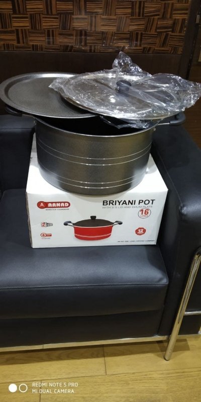 BRIYANI POT 16LTR WITH S.S.LID